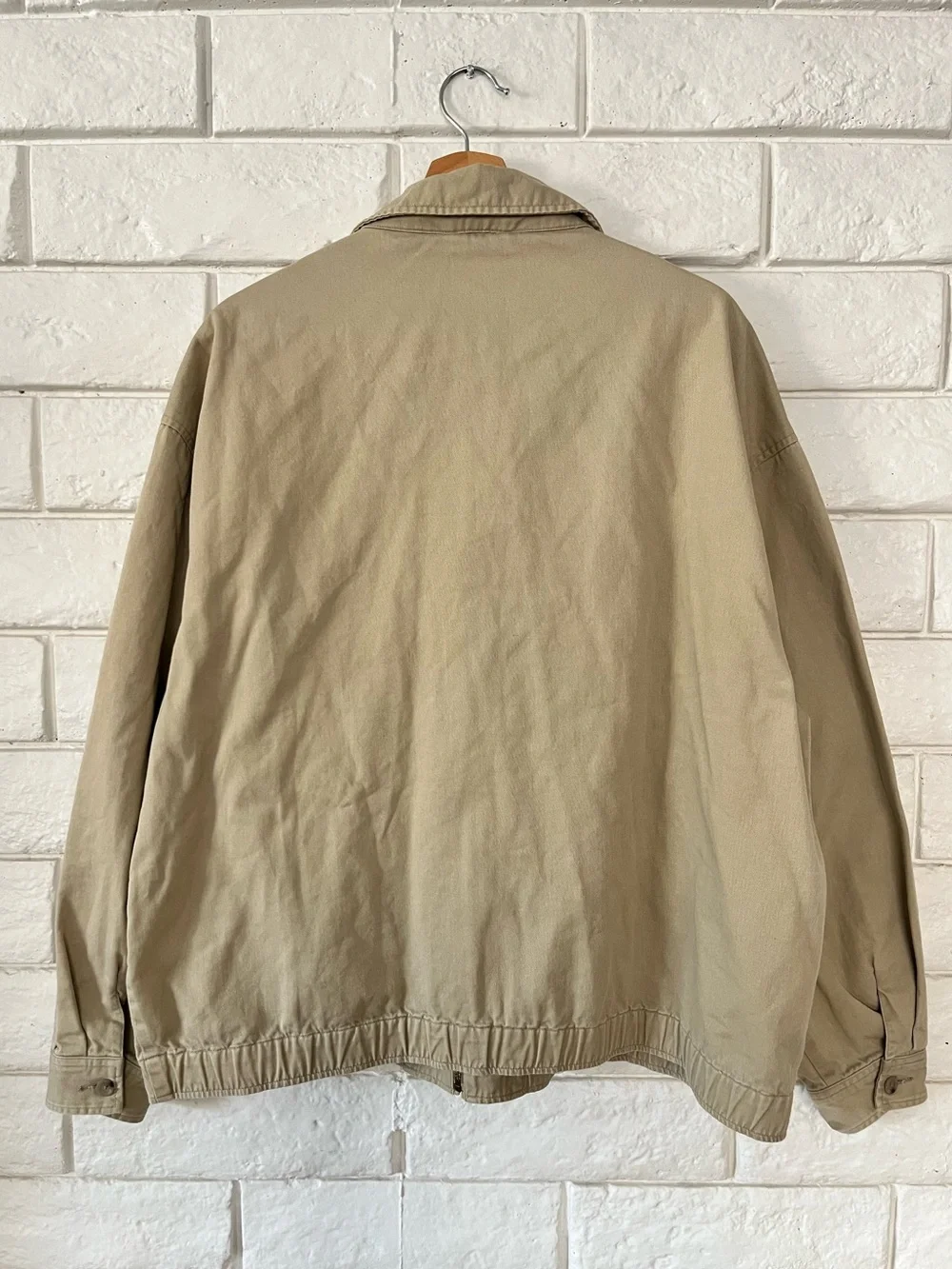 Vintage Polo Ralph Lauren Classic Khaki Harrington Jacket Plaid Lining Old Money